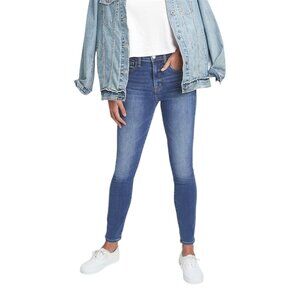 Gap High Rise True Skinny Denim Jeans in Medium Indigo Size 27 / 4 Short